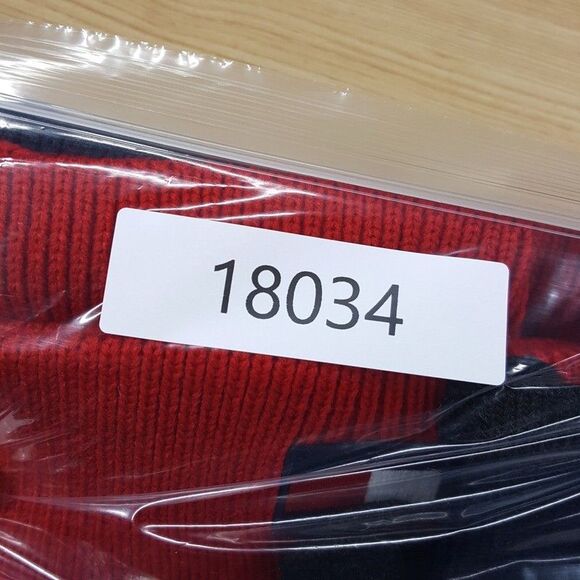 TOMMY HILFIGER Mens Navy Red Beanie Hat Gloves Scarf 3-Piece Set Flag Logo $88 - Picture 5 of 5